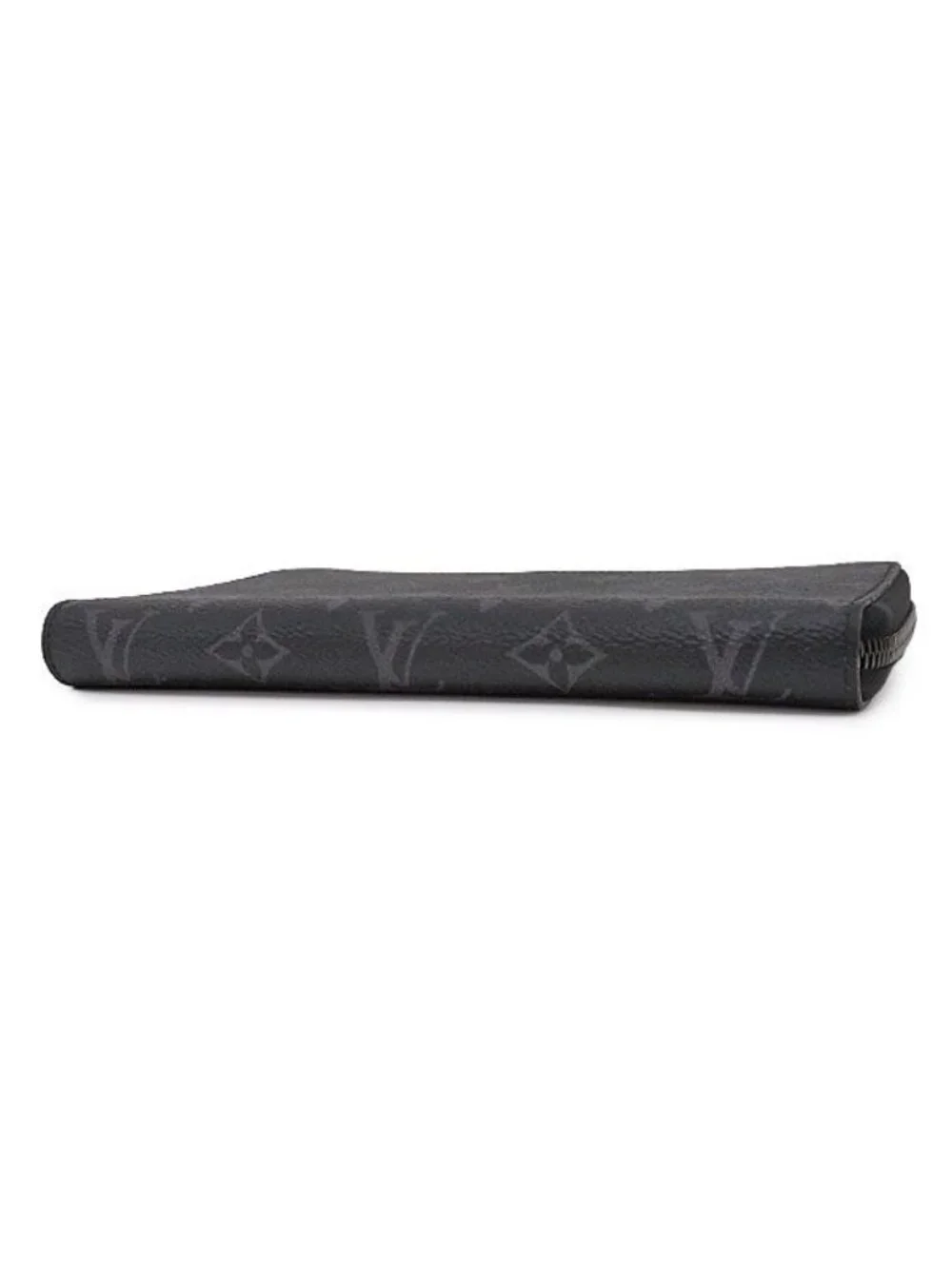 Louis Vuitton Wallet Zippy Organizer NM Monogram Eclipse Gunmetal Round Fastener
